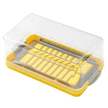 Boîte de rangement pour couper le beurre avec couvercle transparent - Compatible avec Hariumiu, coupe-beurre en plastique pour plan de travail ou