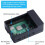 Θήκη Raspberry Pi4, Θήκη Raspberry Pi4Fan ABS με ανεμιστήρα ψύξης PWM 40X40X10mm και 4 τεμάχια Raspberry Pi4 5