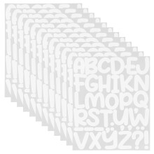 Adesivos impermeáveis com letras para unhas, 12 folhas, para celular, alfabeto, artesanato, decoração, scrapbooking e muito mais.