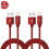 Cabo de alta qualidade de 3m compatível com iPhone | Vermelho 1