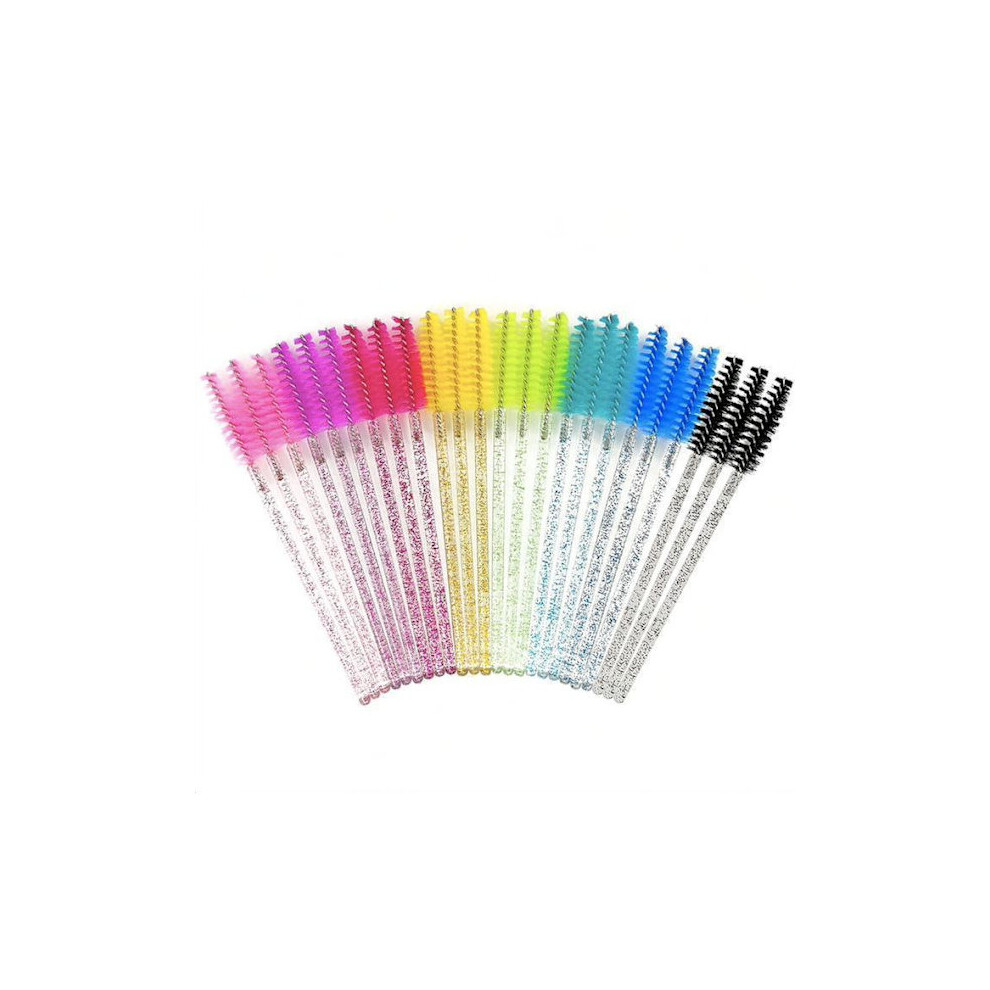 50-pack eyelash brushes, lash brush, mascara brush Turquoise
