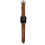 Pulseira de couro genuíno compatível com Apple Watch de 41/40/38 mm - Marrom 2