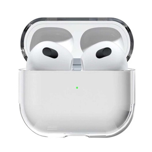 Capa protetora transparente à prova de choque compatível com AirPods 3.