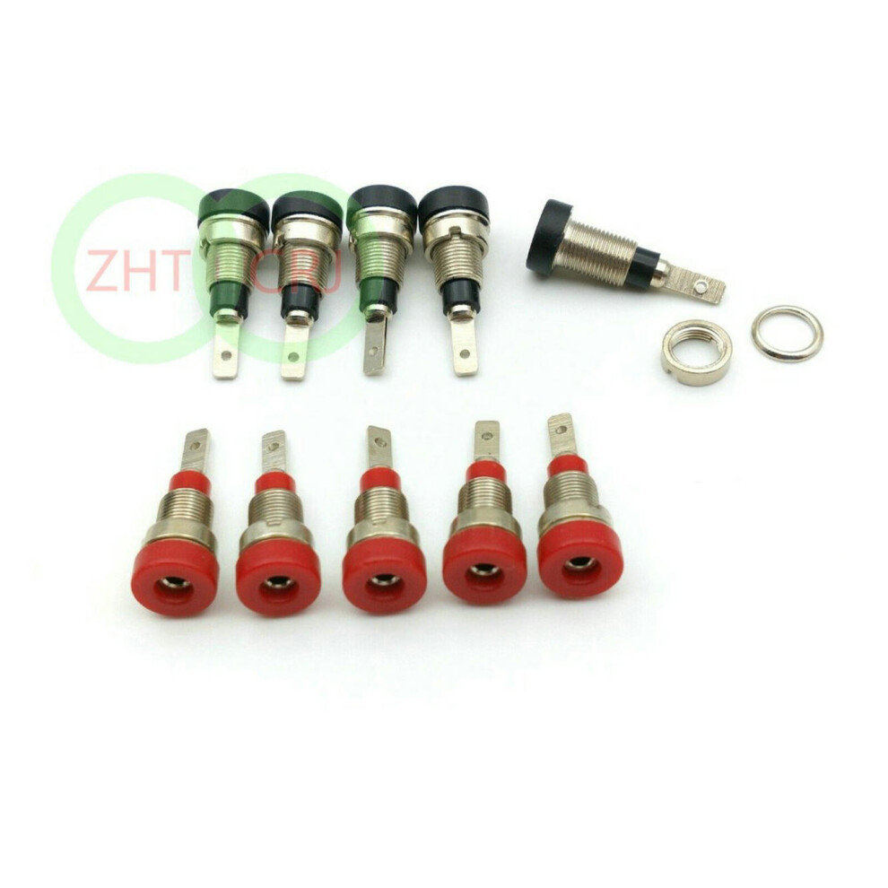 For 100Pcs Copper 2 Colors 2Mm Banana Socket Terminal For 2Mm Banana Plug Connector 9009791403572