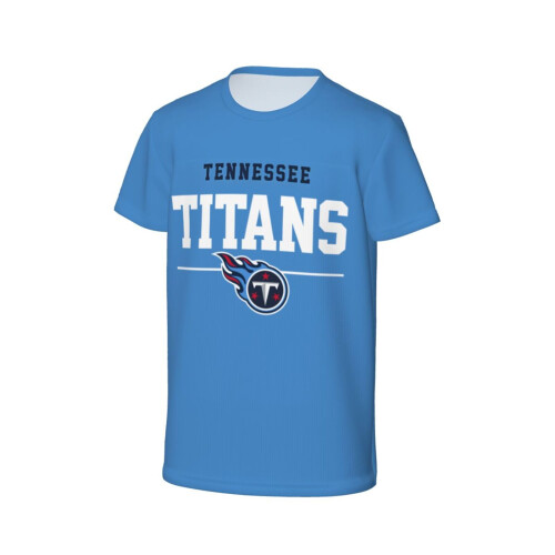 Παιδικό κοντομάνικο μπλουζάκι Titans για αγόρια και κορίτσια με λογότυπο αθλητικής 1