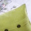 Διακοσμητικό μαξιλάρι Phantoscope Triple Button Cotton Blend Series, 22" x 22", κίτρινο-πράσινο, 2 τεμάχια 3