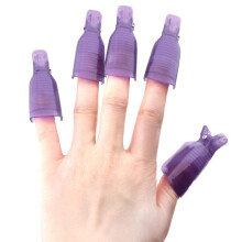 Nail Polish Remover Clips for Gel Nails, Reusable Plastic Soak Off UV Gel Polish Removal