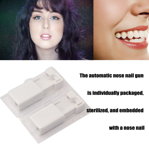 2Pcs Disposable Ear Piercing Gun Kit with BuiltIn Studs for Safe Quick Home Use 1