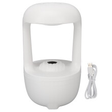 Zvlhčovač vzduchu Cool Mist s nočním světlem, design proti kapkám vody, 500ml nabíjení přes USB, jemný zvlhčovač generující mlhu pro