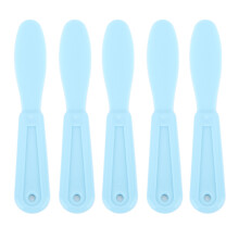 Cosmetische spatel met dubbele groef, spatwaterbestendige ergonomische handgreep, flexibele textuur, wegwerp make-up menglepel, valbestendig en