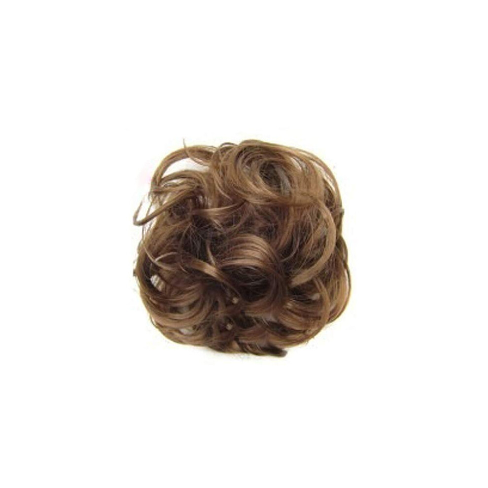 Unisex Hair Bun Extension With Natural Wavy Texture, Messy Chignon Hairpiece For Women Instant Volume Boost