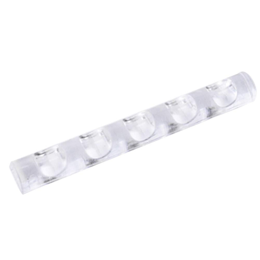 5 Grids Nail Art Brush Holder Rack, Durable Plastic Nail Pen Organizer for Salon and Home