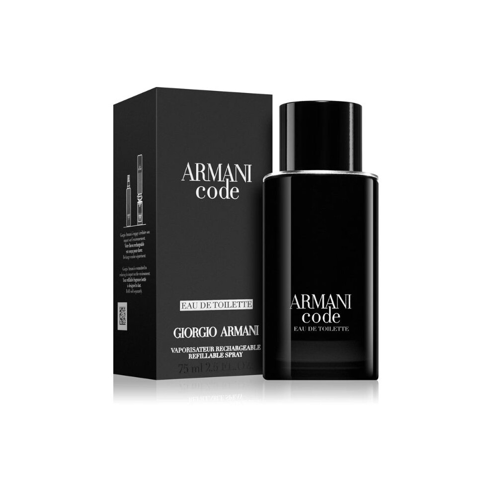 Giorgio Armani Code For Men 75ml EDT Refillable Spray