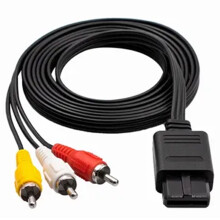 Cavo AV Nintendo vintage, cavo audio video compatibile con Nintendo 64Sn ES Gamecube. Durata eccezionale, facile installazione.