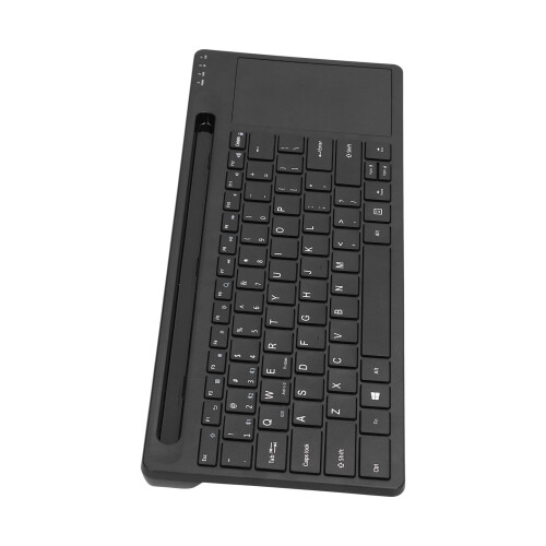 Compact Key Layout Keyboard, Wireless Bluetooth Connectivity for Quiet Comfortable Keys and Convenient Multimedia Access, Compatible with Multiple 1