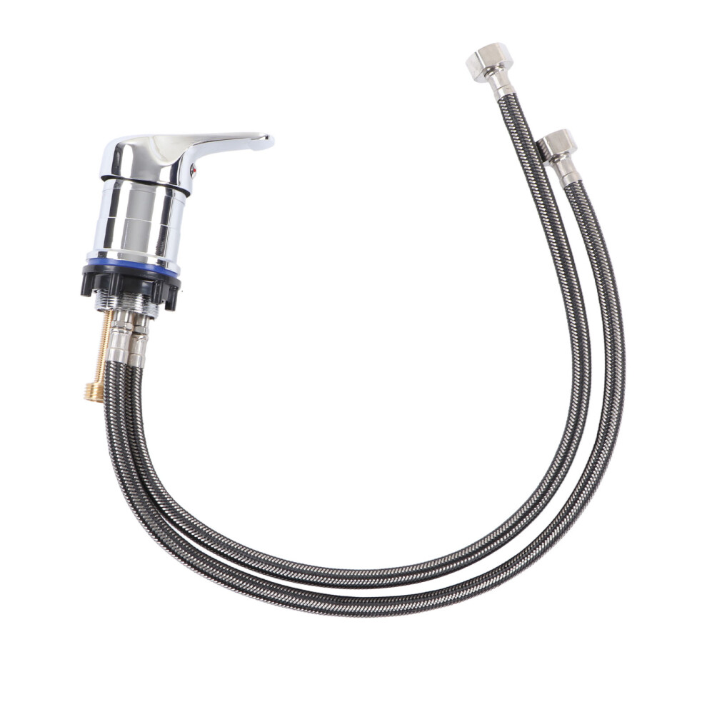 Salon Shampoo Faucet With Adjustable Temperature Control Flexible Hose Fine Electroplating Coating Waterproof Sealing Easy Installation Durable Corro