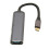 Σταθμός σύνδεσης USB C με υποδοχή μικροφώνου και έξοδο ακουστικών, διανομέας USB 5 σε 6
