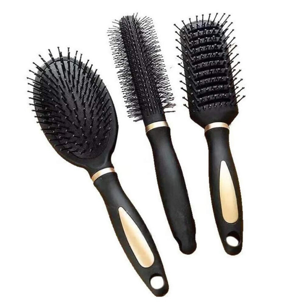 Unisex 3 Pcs Massage Hair Comb Set With Antistatic Detangling And Gentle Scalp Massage For Wet And Dry Hair