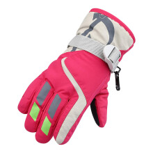 Ski Gloves Waterproof Windproof Thermal Touchscreen for Girls Age 510 Snowboarding Cycling Hot Pink