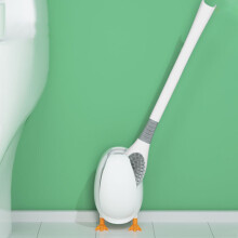 Räumungsverkauf! Giyblacko Tauchenten-WC-Bürste & Halterungsset, Silikon-WC-Bürste, kompatibel mit handelsüblichen WCs.