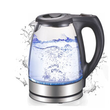 Bouilloire électrique Wobythan en verre borosilicate haute densité, 1,7 L, pour la cuisine et la maison
