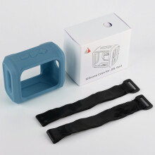 Speaker Case Compatible with JBL GO 3, Silicone Bike Bracket & Travel Storage Bag with Fixed Strap for Protection