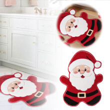 Tapis de Noël, tapis de salle de bain et de porte antidérapants, assortis à la décoration de Noël, jolis cadeaux de Noël