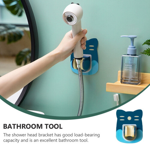 Shower Bracket 2 Pcs Nozzle Fixed Racks Suction Head Holder Hand Held Holders Pvc Abs 1