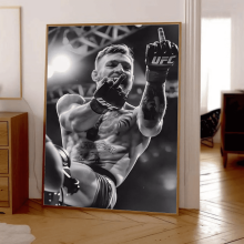Affiche vintage de boxe de Conor McGregor - 24 x 36 pouces