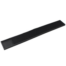 Tapis de comptoir antidérapant en silicone avec rainures profondes, tapis pour tasses et plateaux (bande longue)