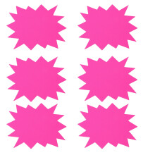 30 stk. etiketter, utstillingshylle, prisklistremerke, salgsprisskilt, salgsetiketter, prislappeksplosjonsklistremerker, papir