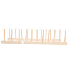 Lot de 2 supports en bois pour évier, couvercle de rangement, étagère pour biberons et égouttoir à vaisselle