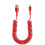 Spring Datenkabel, Handy-Ladekabel, ROT, 1,5 m, Typ C 6