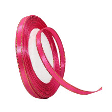 Rolla Páipéir Fillte Growsl, Ribín Satin 25YD6mm, Páipéar Fillte Bronntanais do Bhainis, Nollag, Breithlá, Bándearg Te, Comhoiriúnach le