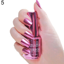 Mirror Nail Polish with Chrome Finish LongLasting Shine for Professional Metallic Nail Art 5#