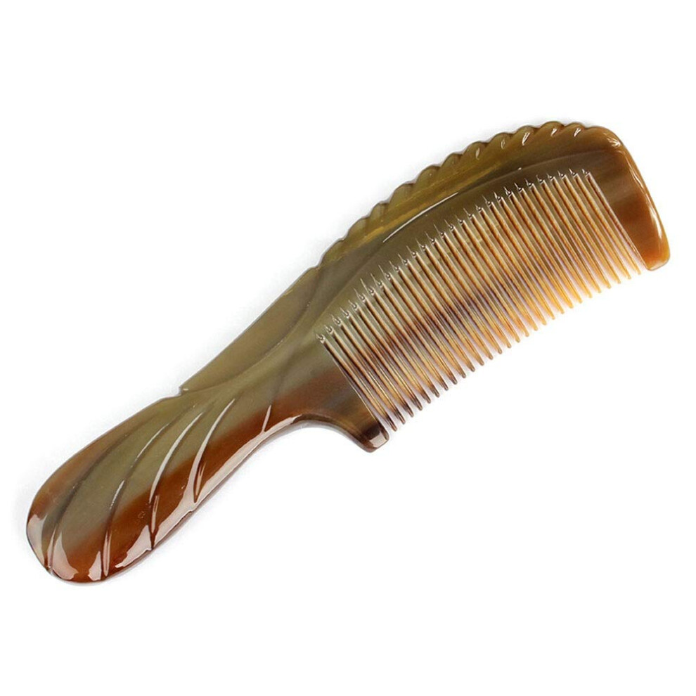Unisex Yak Horn Comb 22Cm Anti Hair Loss Anti Static Gentle Scalp Massage Gift For Hair Care