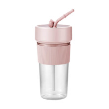 Portable Blender Cup Cordless Mini Juicer for Smoothies and Juice Travel Home Gym Pink