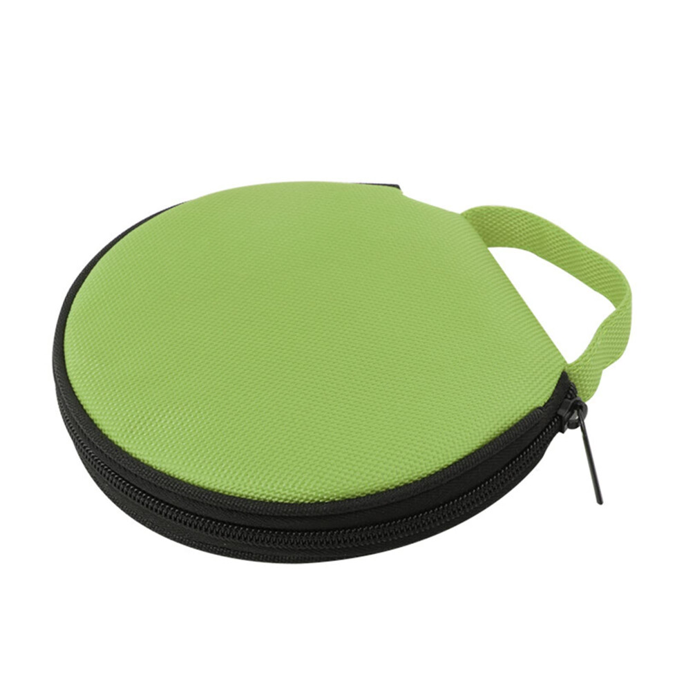 20 Capacity Cd Dvd Storage Case With Zipper And Hand Strap, Oxford Cloth Disc Organizer For Car Travel Home (Green) Green 9365369186873