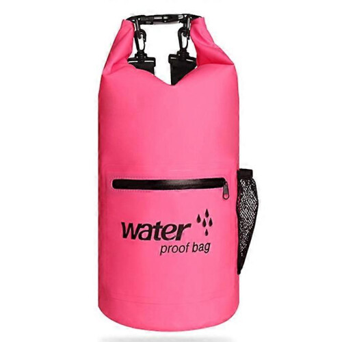 Outdoor Waterproof Backpack 20L Pink Foldable Double Shoulder Portable 1