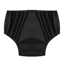 Ropa interior para incontinencia para adultos, XXL (negro), EVA, impermeable, a prueba de fugas, lavable y transpirable.