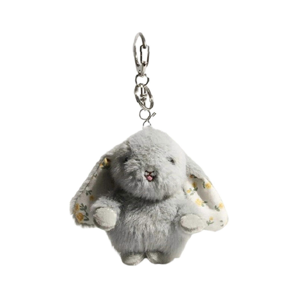 Rabbit Plush Keychain PP Cotton 14cm Red White Pink Yellow Purple Light Green Cute Long Ear Design