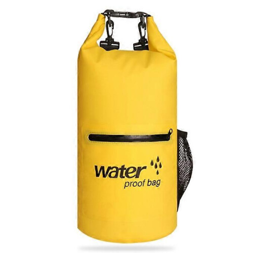 Outdoor Waterproof Backpack 20L PVC Material Yellow Foldable and Portable 1