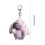 Rabbit plush keychain 14cm PP cotton material multiple colors available light green 3