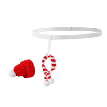 Kerststring van satijn voor heren, rood, one size, uniek design