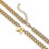 Colar de Letra C Cubano 6,5mm Aço Inoxidável 316L 48,26cm (18+2 Polegadas) Dourado Clássico Simples Hipoalergênico 1