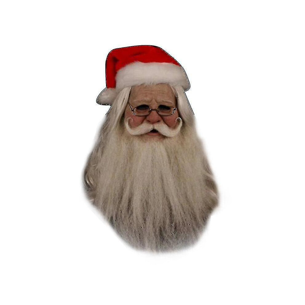 Christmas Full Head Latex Mask For Adults 62Cm Breathable With Movable Mouth 6901508117761