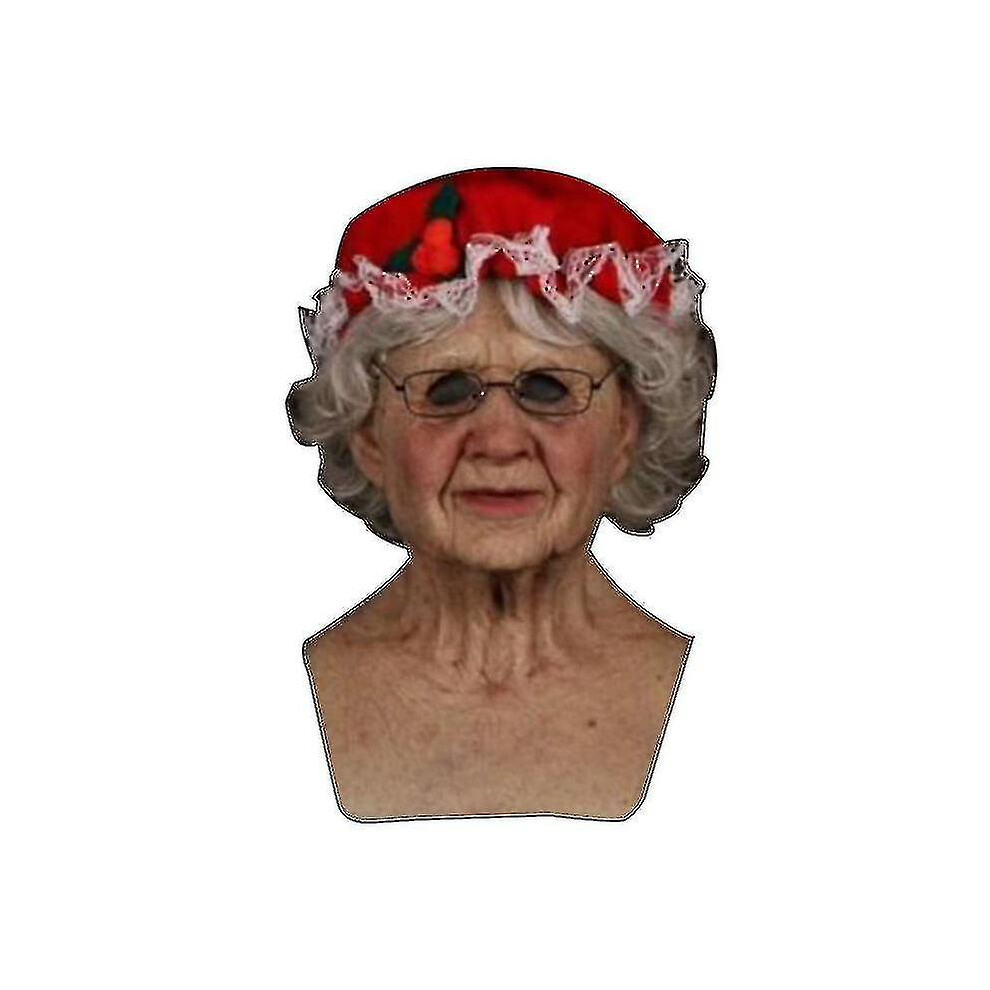 Christmas Latex Mask, F, 62Cm Head Circumference, Breathable With Movable Mouth 6901508117723