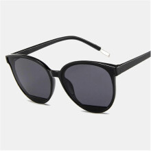 Occhiali da sole vintage Cat Eye da donna con lenti in policarbonato antigraffio nere