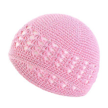 Cappello fatto a mano all'uncinetto unisex, stile invernale caldo, in cotone, con bordo a spiga di grano