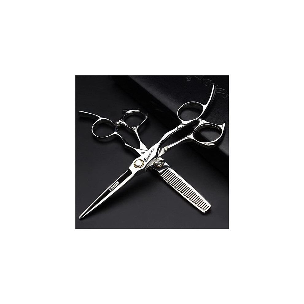 Professional Hairdressing Scissors 440C Steel Sharp Blades Ergonomic Handle for Salon and Home